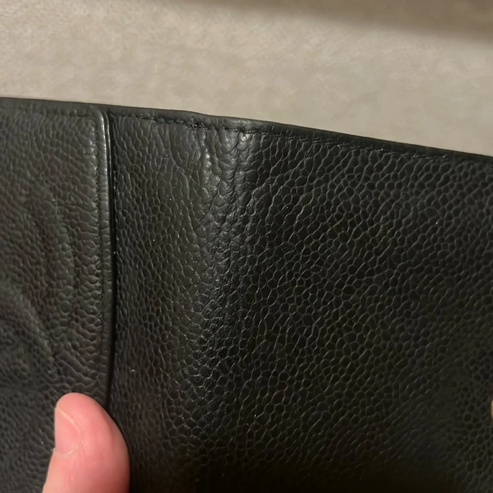 Chanel caviar bifold black wallet  Authentic
